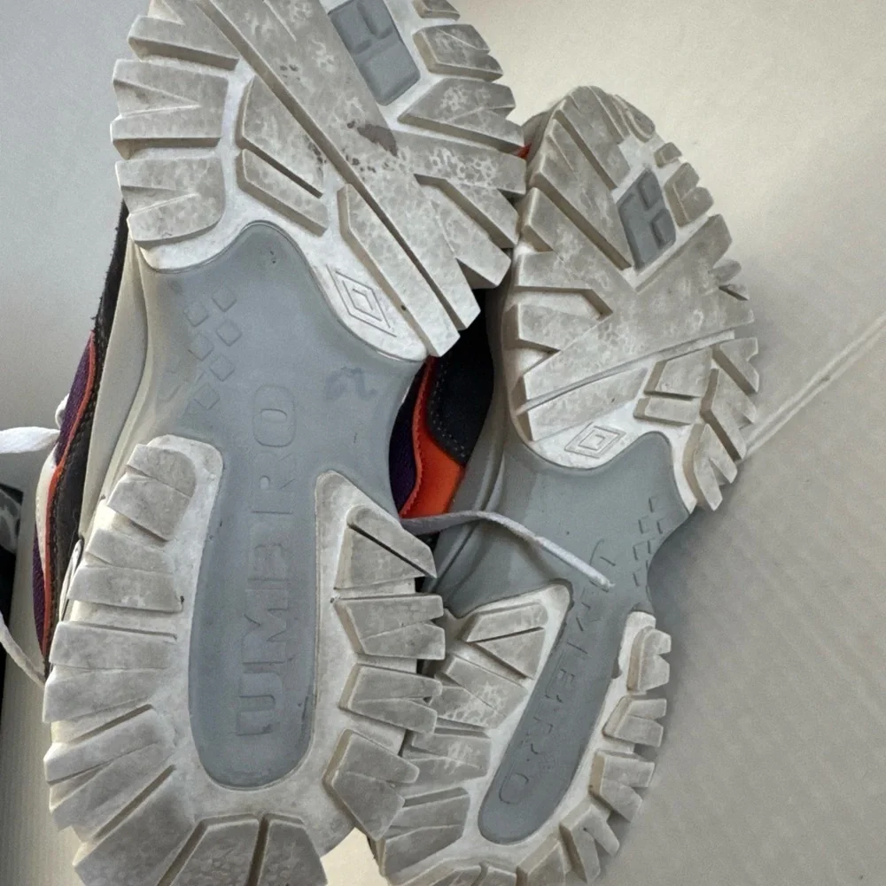 Umbro Gray and Purple Trail Sneakers